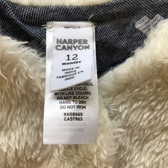 Harper Canyon- white fleece reversible jacket - Picture 2 of 2
